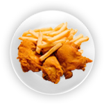 Southern Fried Chicken With Chips 