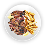 Mixed Kebab With Chips 